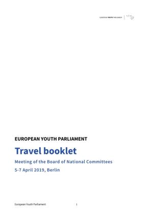 Travel Booklet Meeting of the Board of National Committees 5-7 April 2019, Berlin
