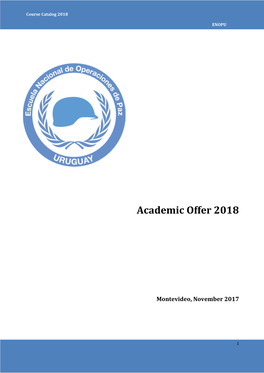 Academic Offer 2018