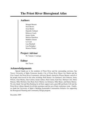 The Priest River Bioregional Atlas