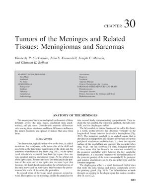 Tumors of the Meninges and Related Tissues: Meningiomas and Sarcomas