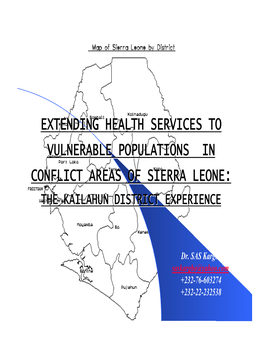 Extending Health Services to Vulnerable Populations In