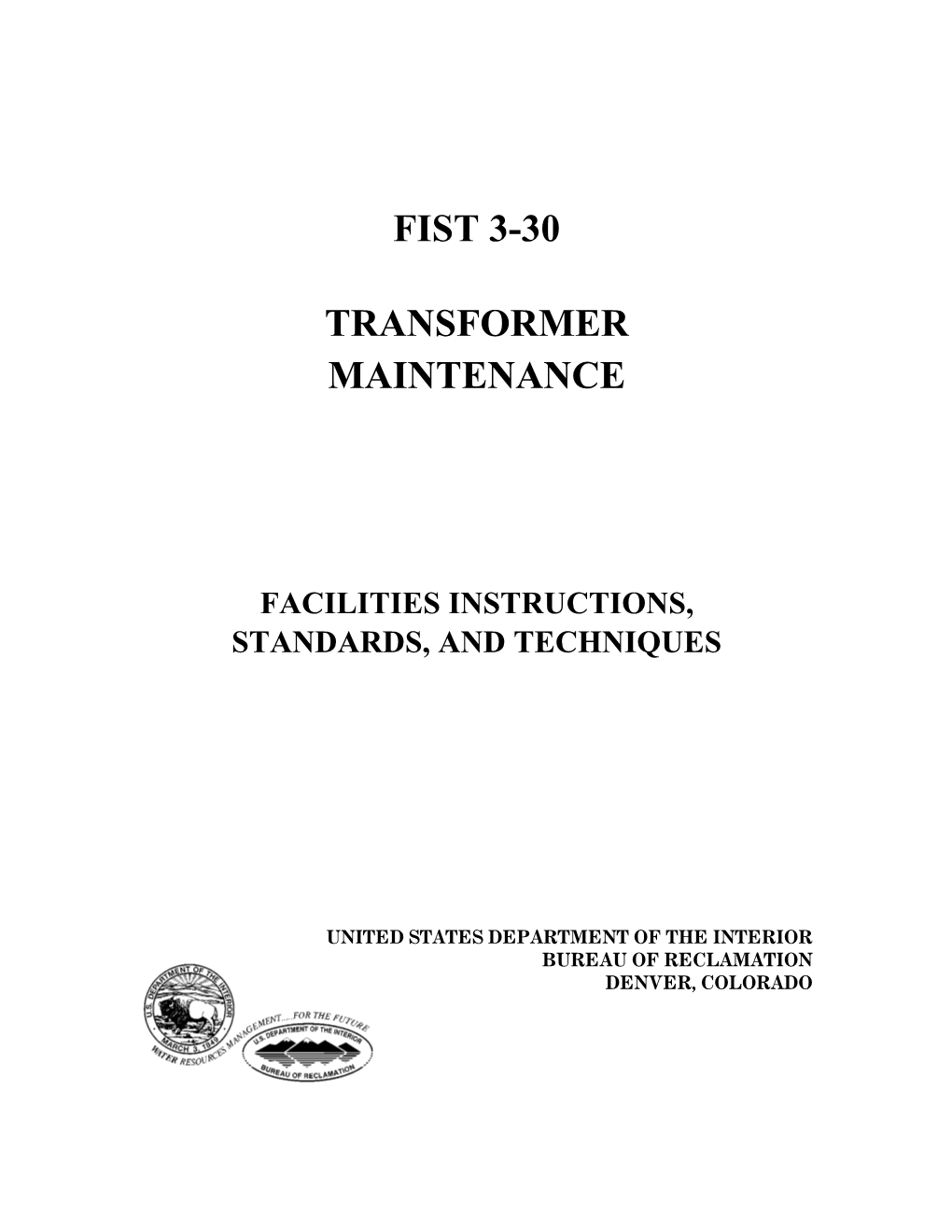 Fist 3-30 Transformer Maintenance