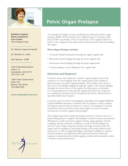 Pelvic Organ Prolapse