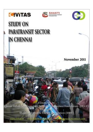 Study on Para-Transit in Chennai