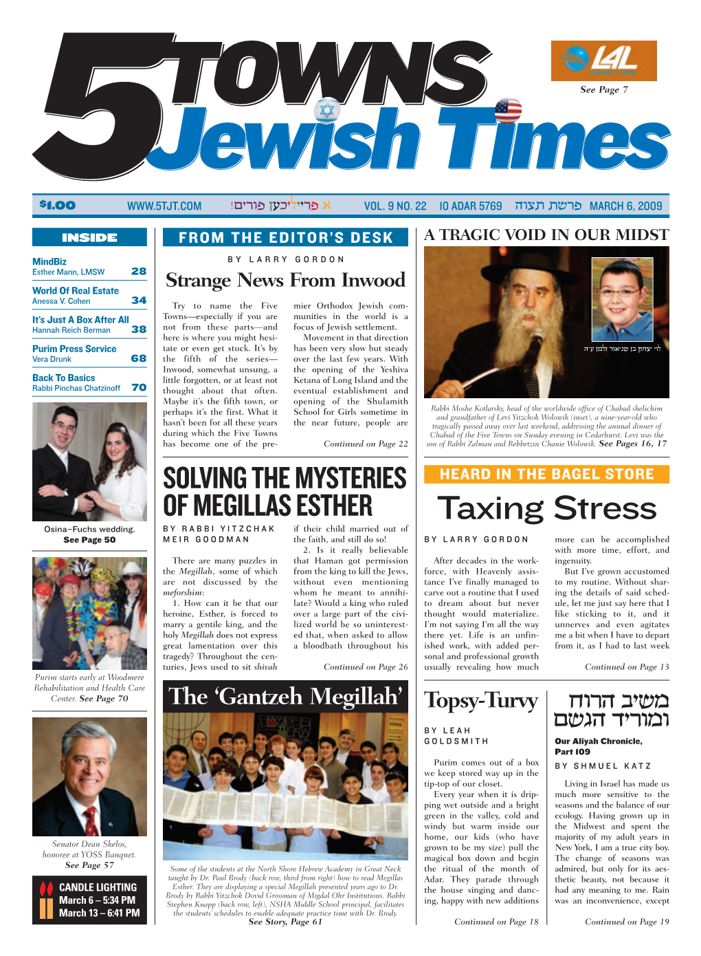 The 5 Towns Jewish Times Online @