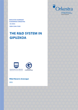 The R&D System in Gipuzkoa