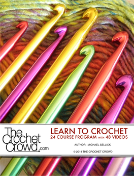 Learn to Crochet 24 Course Program with 48 Videos