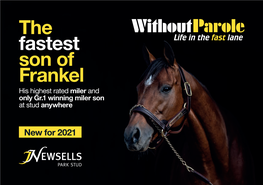 The Fastest Son of Frankel His Highest Rated Miler and Only Gr.1 Winning Miler Son at Stud Anywhere
