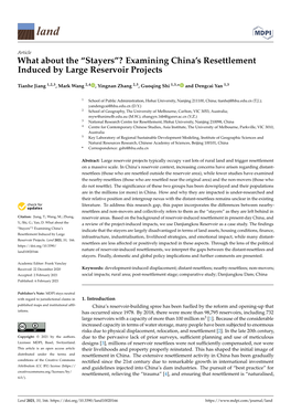 “Stayers”? Examining China's Resettlement Induced By