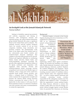 An In-Depth Look at the Jemaah Islamiyah Network