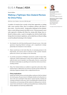 New Zealand Revises Its China Policy