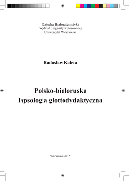 Polsko-Białoruska Lapsologia Glottodydaktyczna