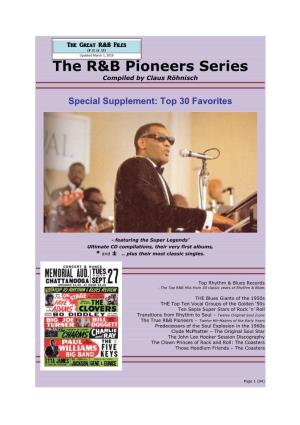 The R&B Pioneers Series