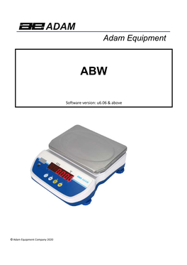 Manual (English): ABW UM EN.Pdf