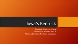 Iowa's Bedrock