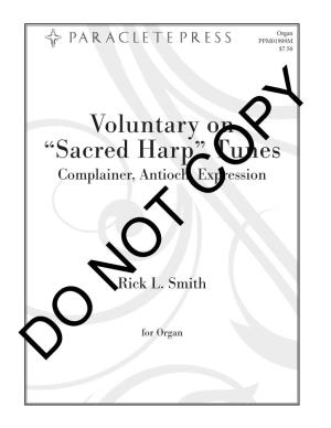 Voluntary on “Sacred Harp” Tunes