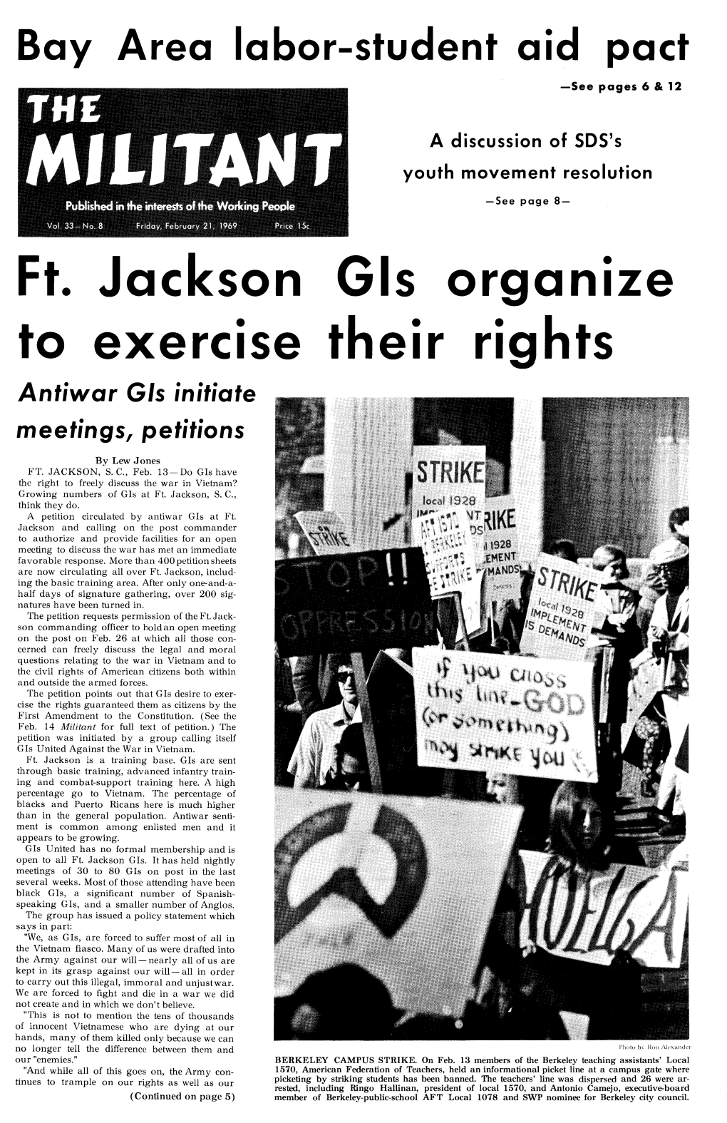 Ft. Jackson Gls Organ1ze to Exerc1se Their Rights