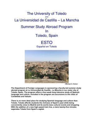 La Mancha Summer Study Abroad Program in Toledo, Spain
