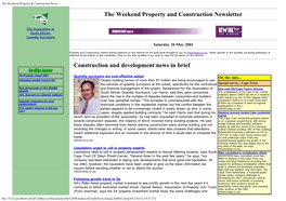 The Weekend Property & Construction News