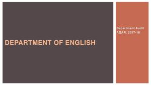 Department of English IQAC Ppt 2017-18