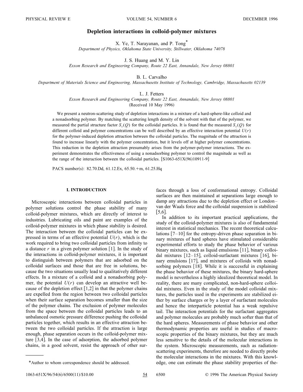 Depletion Interactions in Colloid-Polymer Mixtures