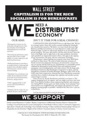 Distributist Weeconomy Our Aims Isn’T It Time for a Real Change?
