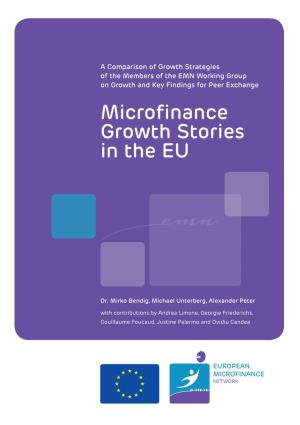 Microfinance Growth Stories in the EU