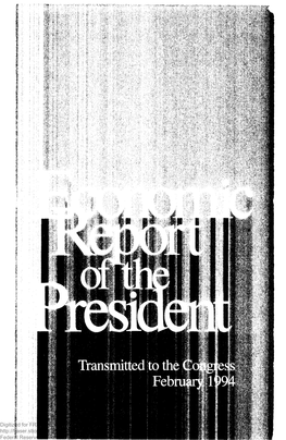 Economic Report of the President 1994