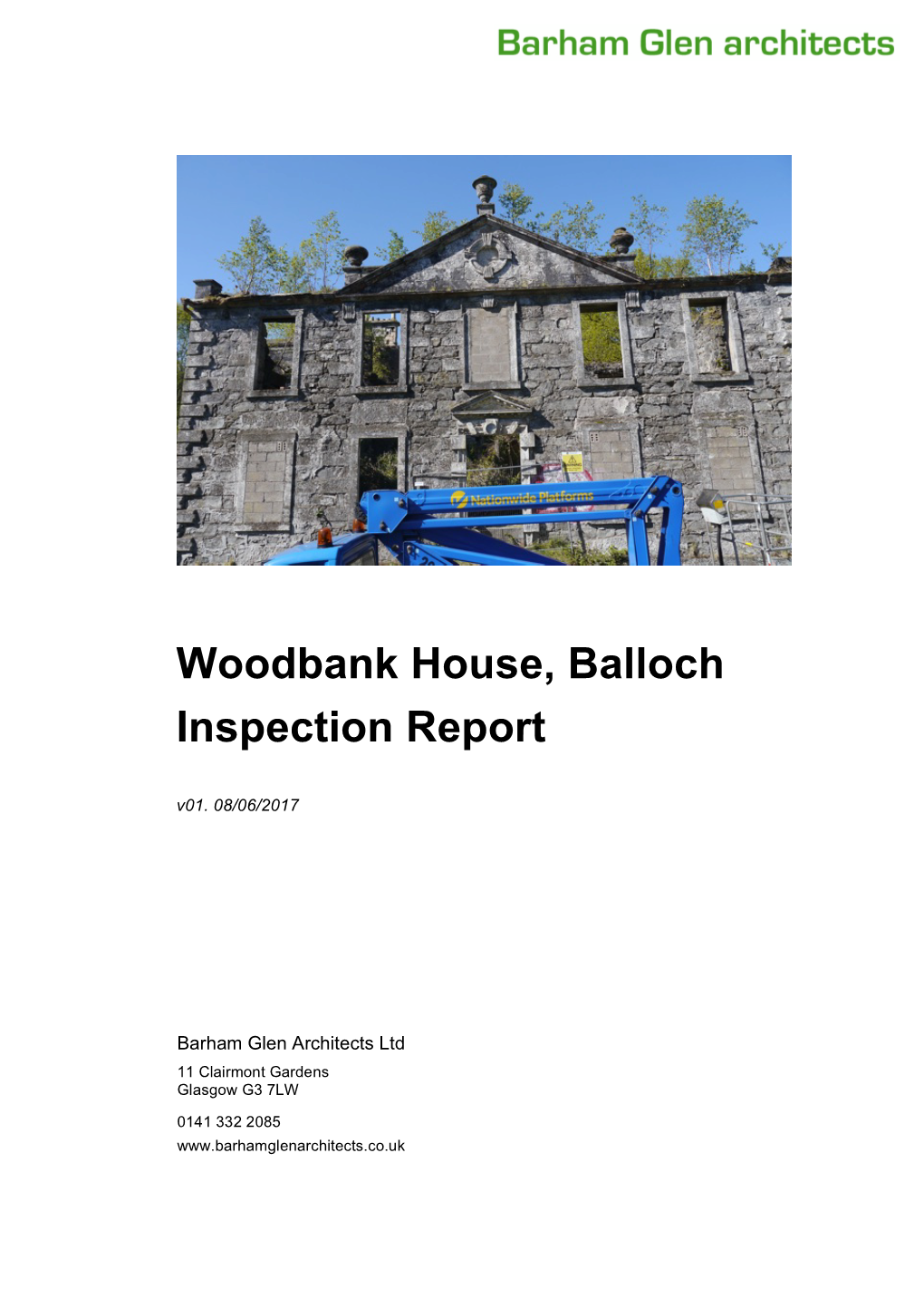 Woodbank House, Balloch Inspection Report V01