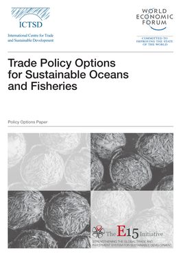 Trade Policy Options for Sustainable Oceans and Fisheries