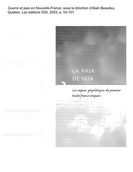 Beaulieu La Paix De 1624.Pdf