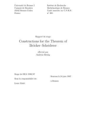Constructions for the Theorem of Bröcker–Scheiderer