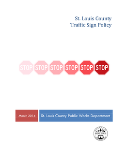 St. Louis County Traffic Sign Policy
