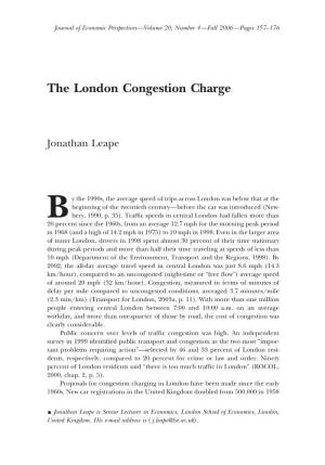 The London Congestion Charge