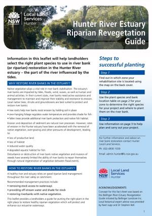 Hunter River Estuary Riparian Revegetation Guide