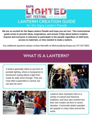 2020 Lantern Creation Guide