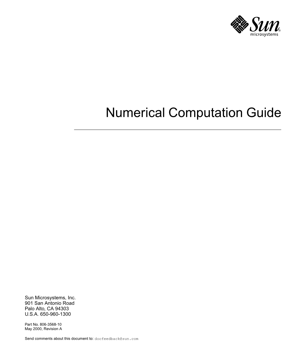 Numerical Computation Guide