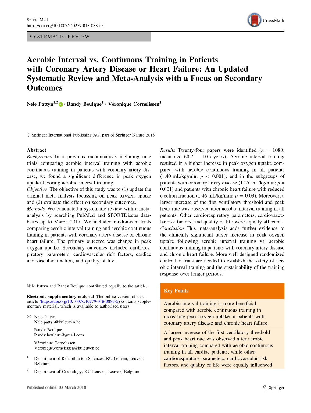 Aerobic Interval Vs. Continuous Training In