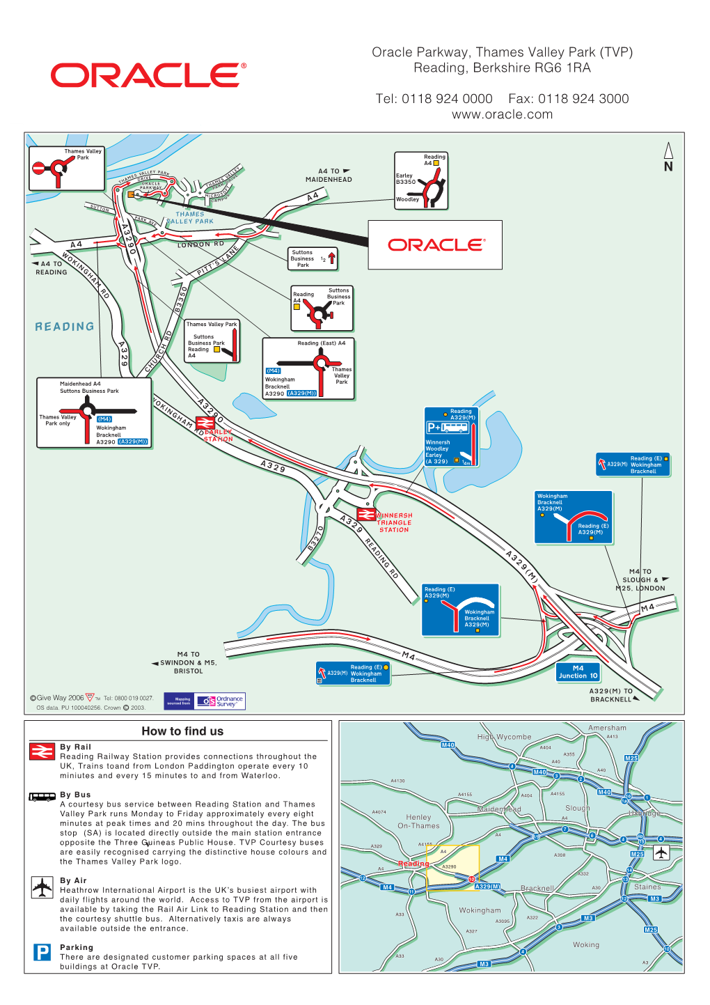 Oracle UK Headquarters, Oracle Parkway, Thames Valley Park (TVP), Reading, Berkshire RG6 1RA