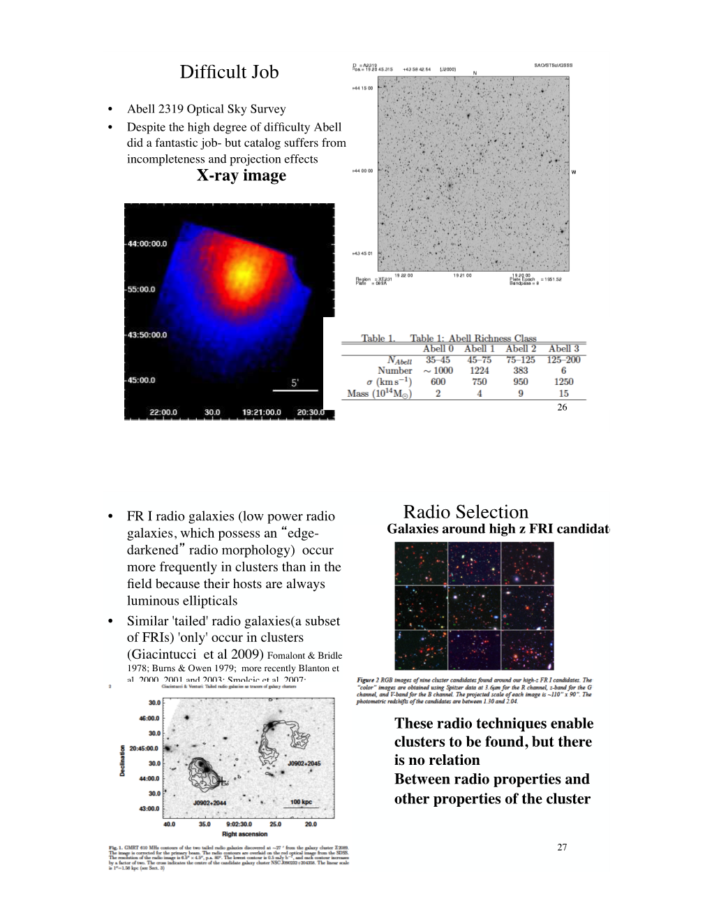 Lecture 22 Clusters of Galaxies II