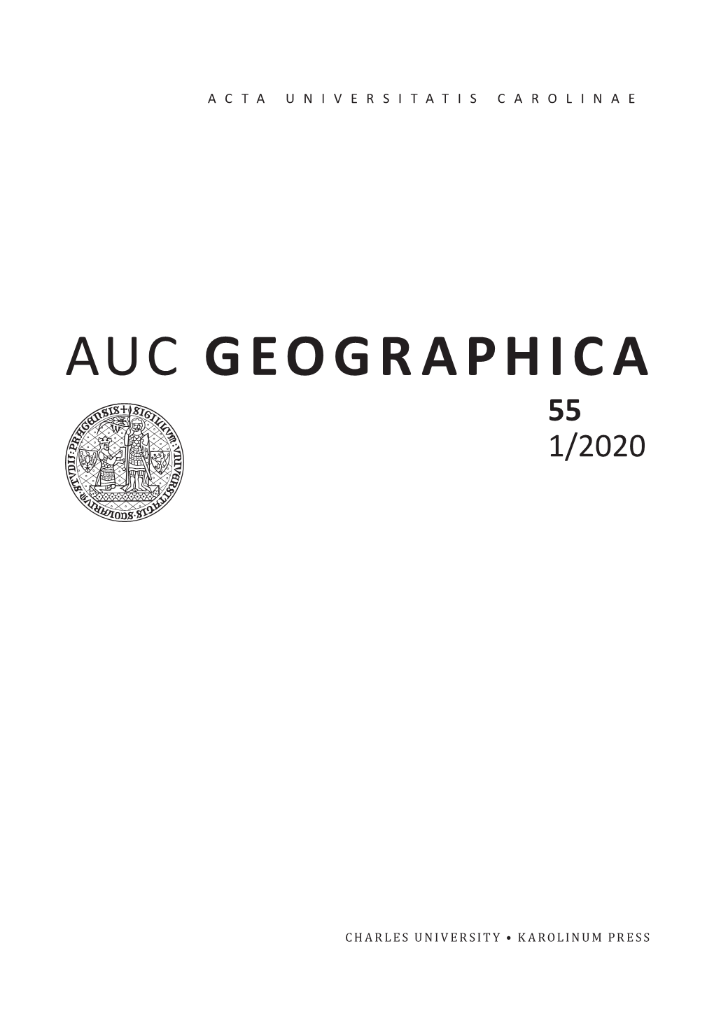 Auc Geographica 55 1/2020