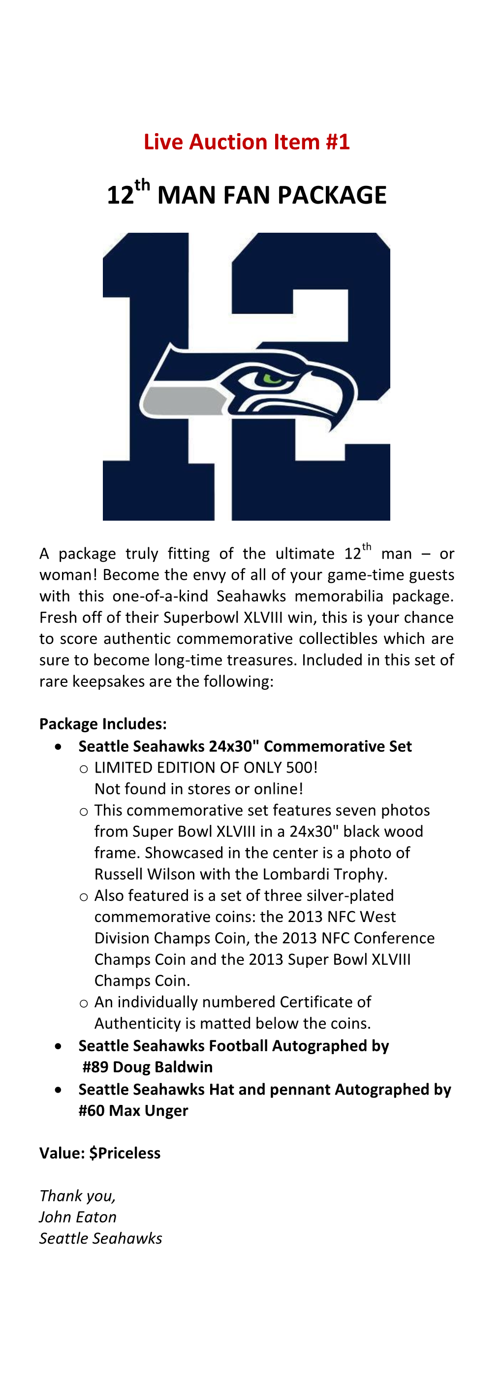 12 Man Fan Package