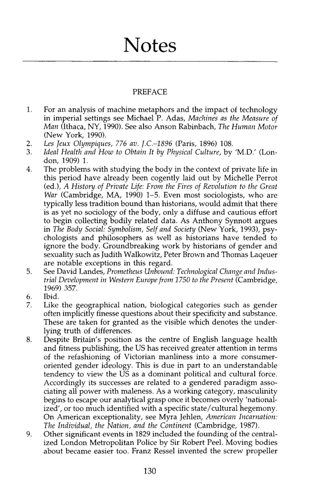 PREFACE 1. for an Analysis of Machine Metaphors and the Impact of Technology in Imperial Settings See Michael P. Adas, Machines