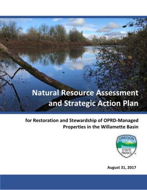 Natural Resource Assessment and Strategic Action Plan – Willamette Basin Page I