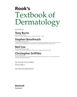 Textbook of Dermatology