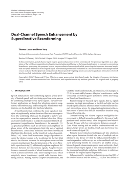 Dual-Channel Speech Enhancement by Superdirective Beamforming