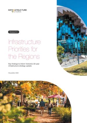Infrastructure Priorities for the Regions