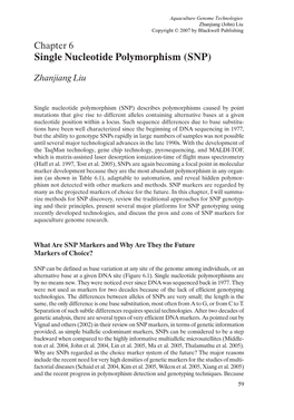 Single Nucleotide Polymorphism (SNP)