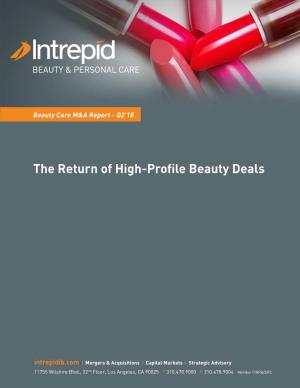 The Return of High-Profile Beauty Deals