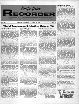 Pacific Union Recorder for 1964